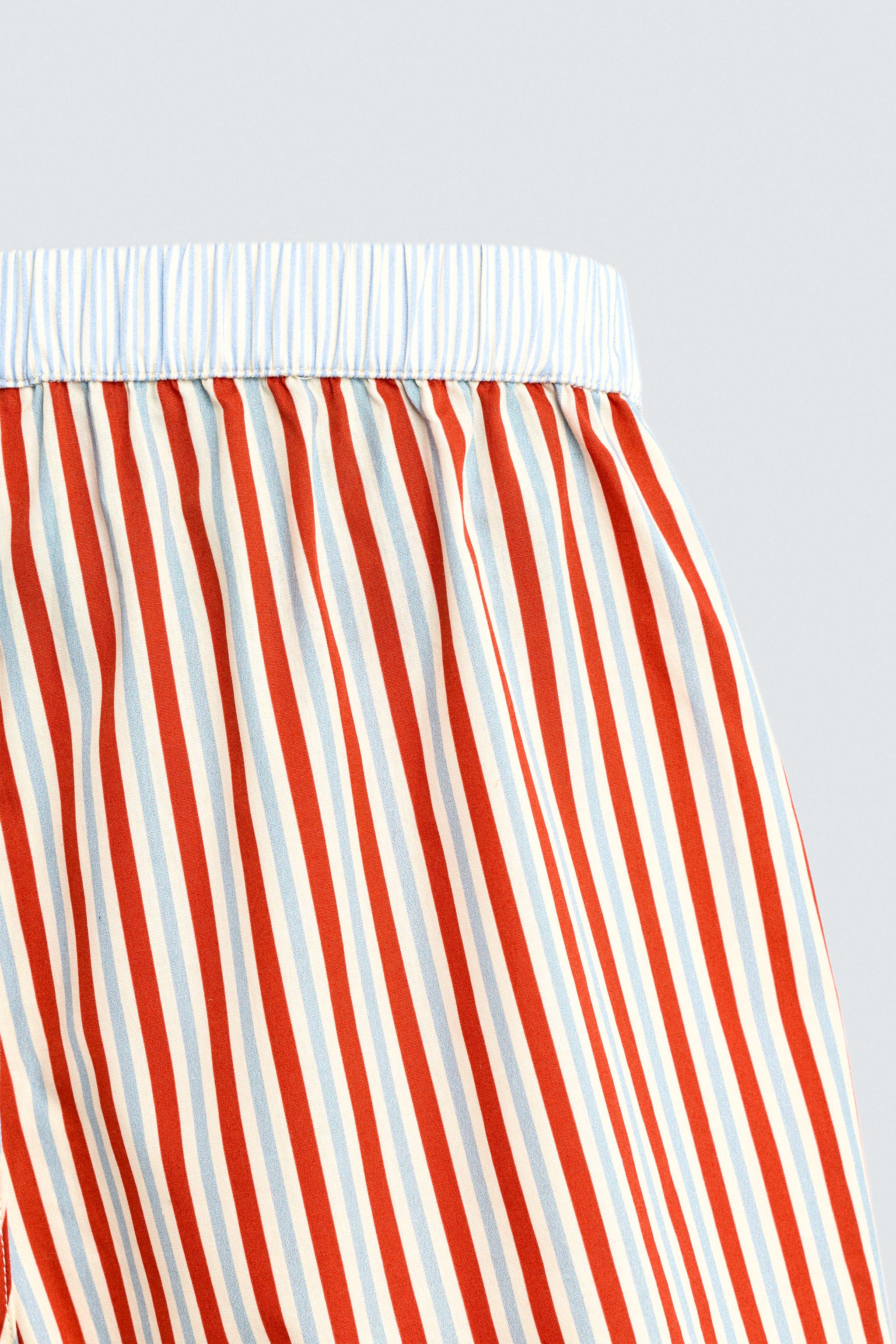 STRIPED POPLIN BOXERS HARRY LAMBERT FOR ZARA X DISNEY